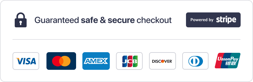 Guaranteed Safe and Secure Checkout – Stripe PCI-DSS Level 1 Encrypted Payment Processing