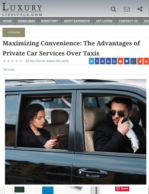 Emelx featured in Luxury Lifestyle— luxury airport transfers across Southern California