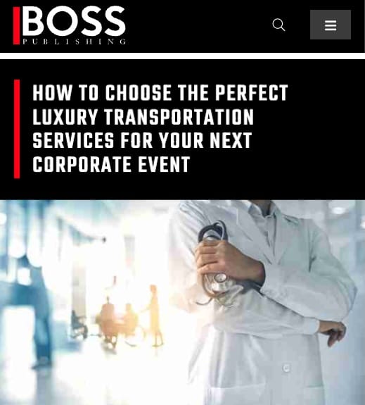 Emelx featured in The Boss Magazine— luxury airport transfers across Southern California
