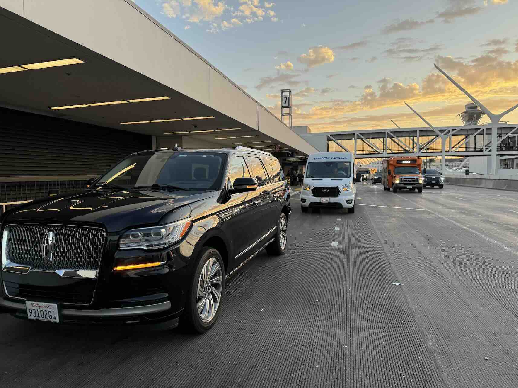 Emelx private LAX to Fullerton car service with a professional chauffeur and luxury vehicle